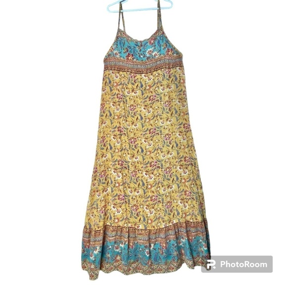 🌞URBAN OUTFITTERS Border Print Low Back Size S - Picture 2 of 5